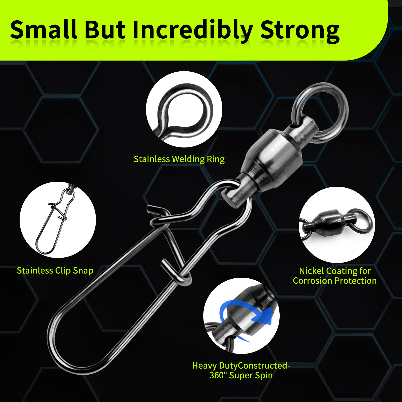 9KM 10PCS Ball Bearing Swivel  - đánh giá và giá Saltwater Line