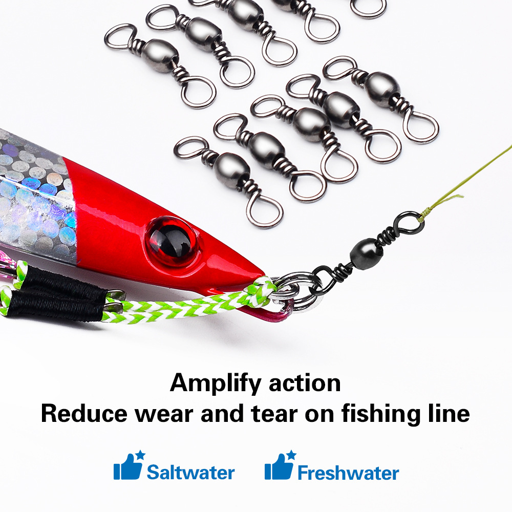100Pcs Fishing Swivels Connect - đánh giá và giá Leader Line