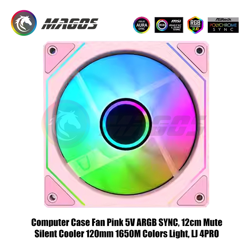 Computer Case Fan Pink 5V ARGB - đánh giá và giá Fly Line
