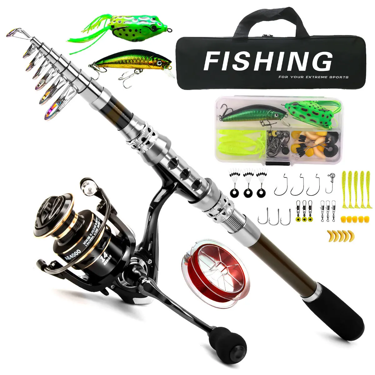 Carbon Luya Rod Wheel Set Sea  - đánh giá và giá Freshwater Line