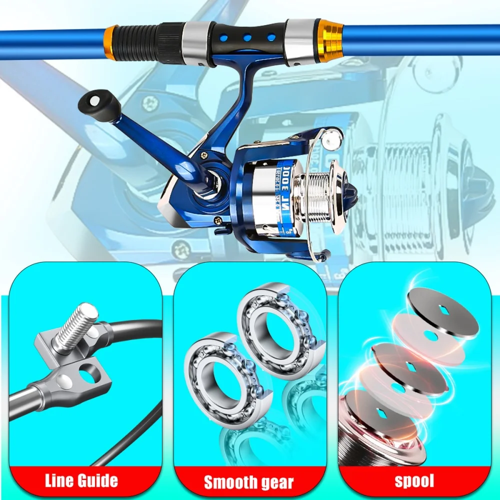 2.1-3.6M Telescopic Glass Fibe - đánh giá và giá Fishing Line Spooler