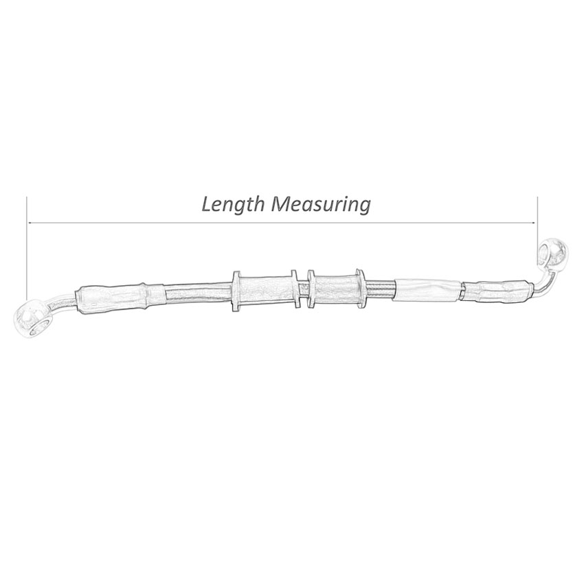 400mm-2400mm Brake Hose Hydrau - đánh giá và giá Braided Line